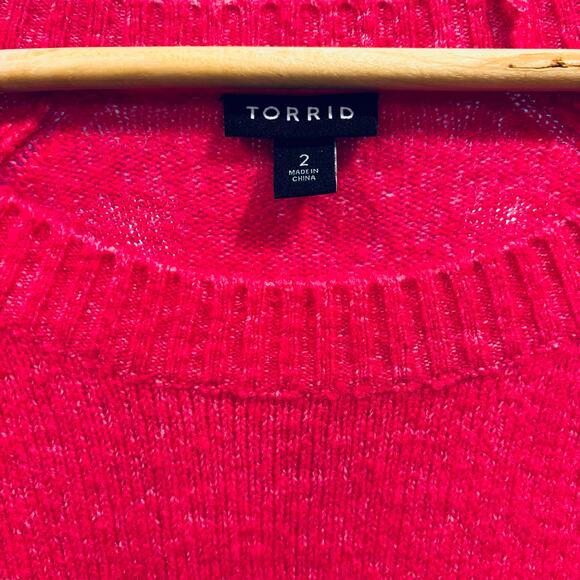 TORRID Bubblegum Pink Sweater, Women’s Plus Size 2X - Picture 2 of 5